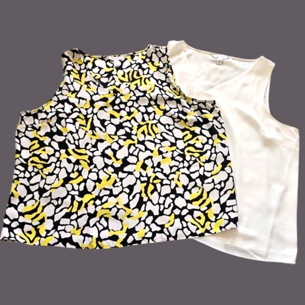 NINE WEST V-NECK TANK BUNDLE OF 2